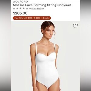 Wolford Mat De Luxe Bodysuit NWT
